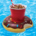 Load image into Gallery viewer, Inflatable Black Donut Cup Holder