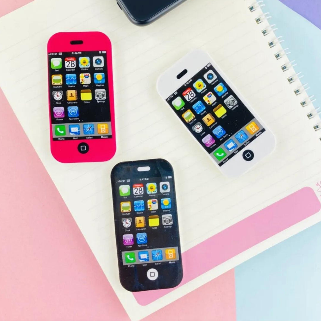 Smartphone Shaped Eraser Set
