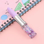 Load image into Gallery viewer, Pink Gel Pen in Shiny Lipstick Shape