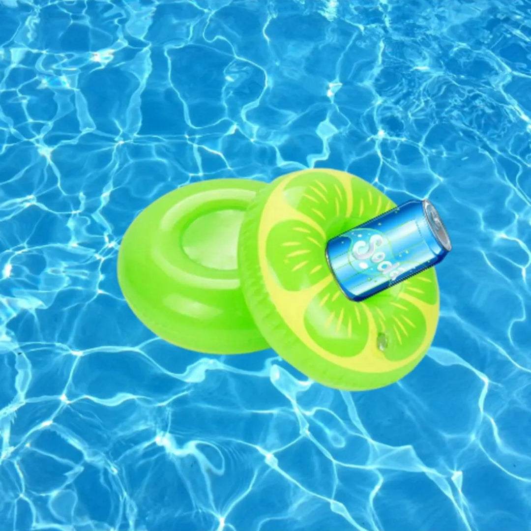 Inflatable Green Lemon Cup Holder