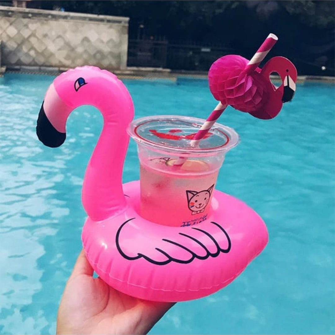 Şişme Flamingo Bardak Tutucu